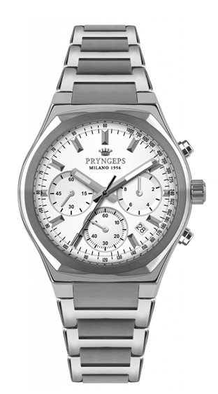 Reloj Pryngeps Hombre Wall Street in Acero CR648 BIANCO - CR648 BIANCO